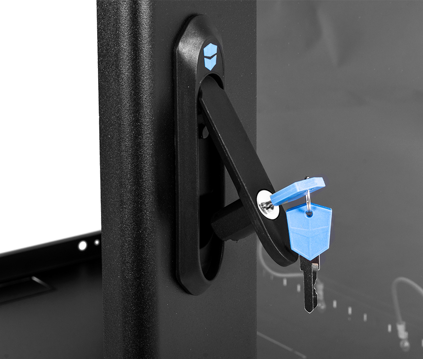 Шкаф телекоммуникационный настенный сварной 15U (600 × 660) съёмные стенки, дверь стекло, чёрный, ШРН-15.650-9005