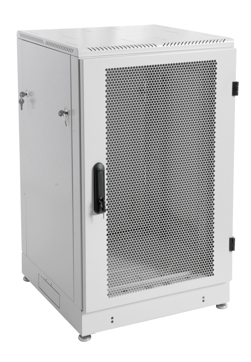 ЦМО ШТК-М-18.6.8-4ААА Шкаф телекоммуникационный напольный 18U (600x800) дверь перфорированная, ШТК-М-18.6.8-4ААА