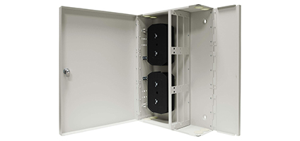 Cabeus FO-WL-144-144FC/ST/SC-9FP-K-T Кросс оптический настенный, до 144 портов, серый