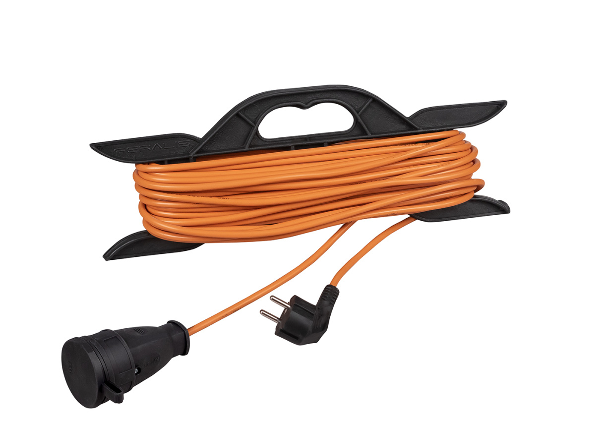 Cabeus EC-F-3.5-G-20 Удлинитель ПВС 3500 Вт на рамке 20м (С/з)