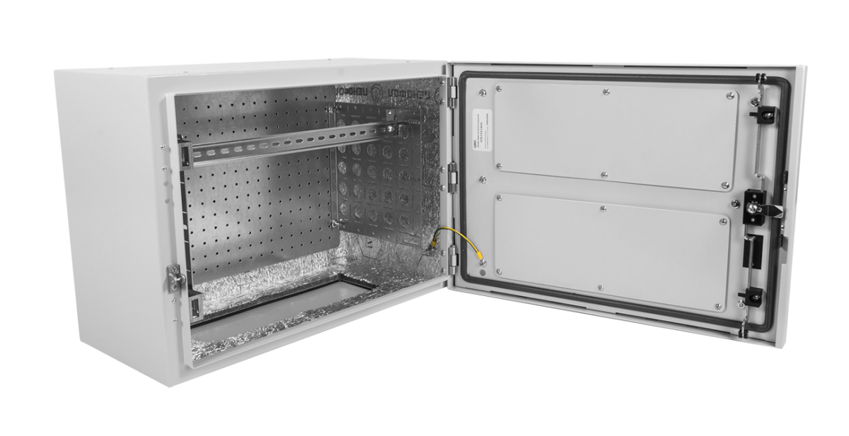 ЦМО ШТВ-Н-6.6.3-4ААА Шкаф уличный всепогодный настенный 6U (600х300), передняя дверь вентилируемая, ШТВ-Н-6.6.3-4ААА