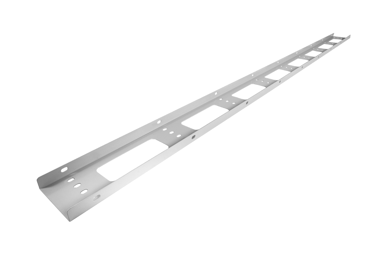 ЦМО ВКО-СТК-49 Органайзер кабельный вертикальный для стойки внешний с окнами, ширина 95мм 49U, ВКО-СТК-49