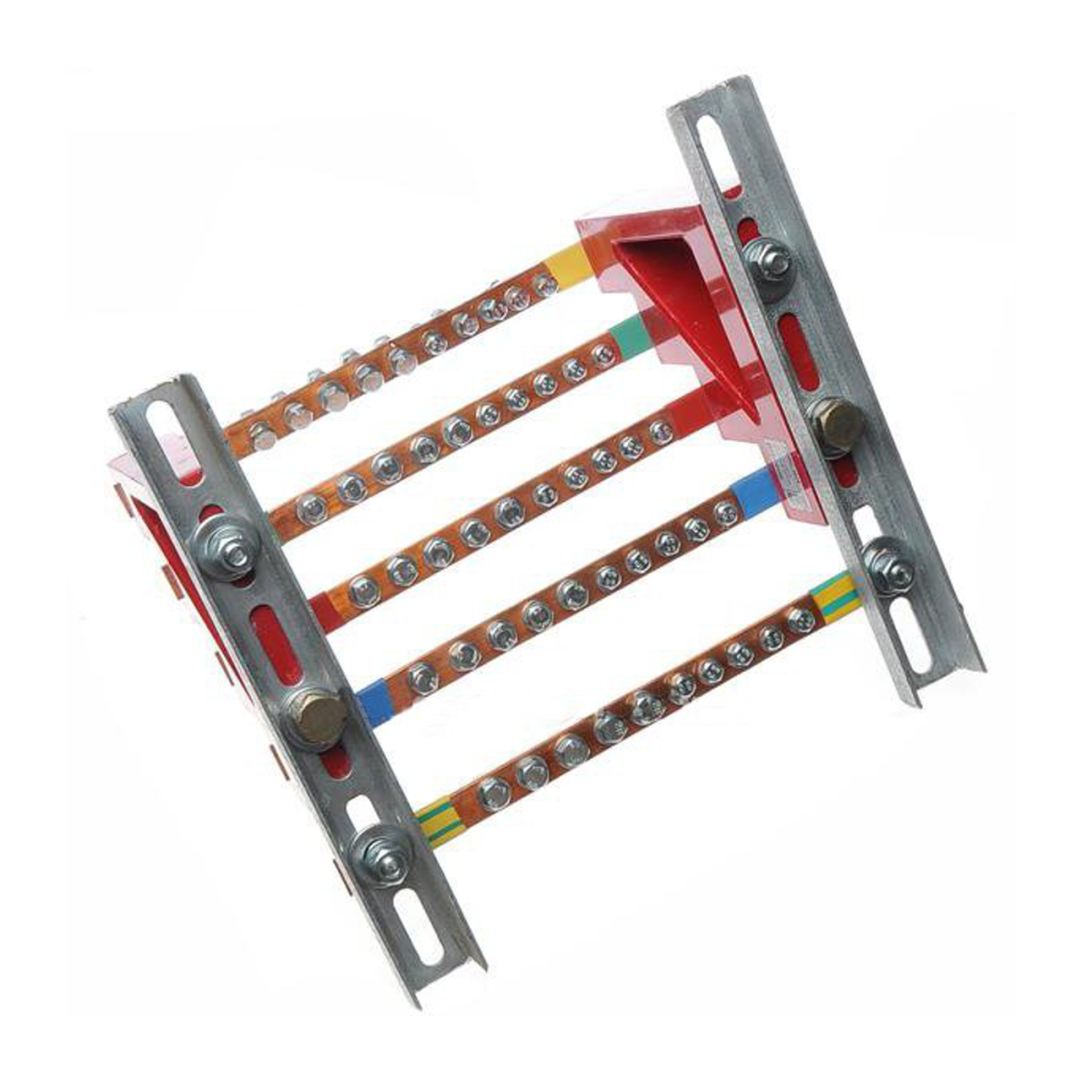 Cabeus CGB-БШ5-3.15-10 Блок медных шин 3х15 3P+N+PE по 10 присоединений, 250х240х160 мм, 200А