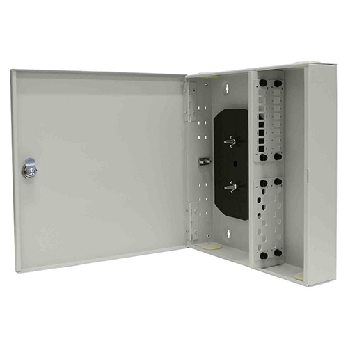 Cabeus FO-WL-24/32-32FC/ST/SC-4FP-K-T Кросс оптический настенный, до 32 портов, серый