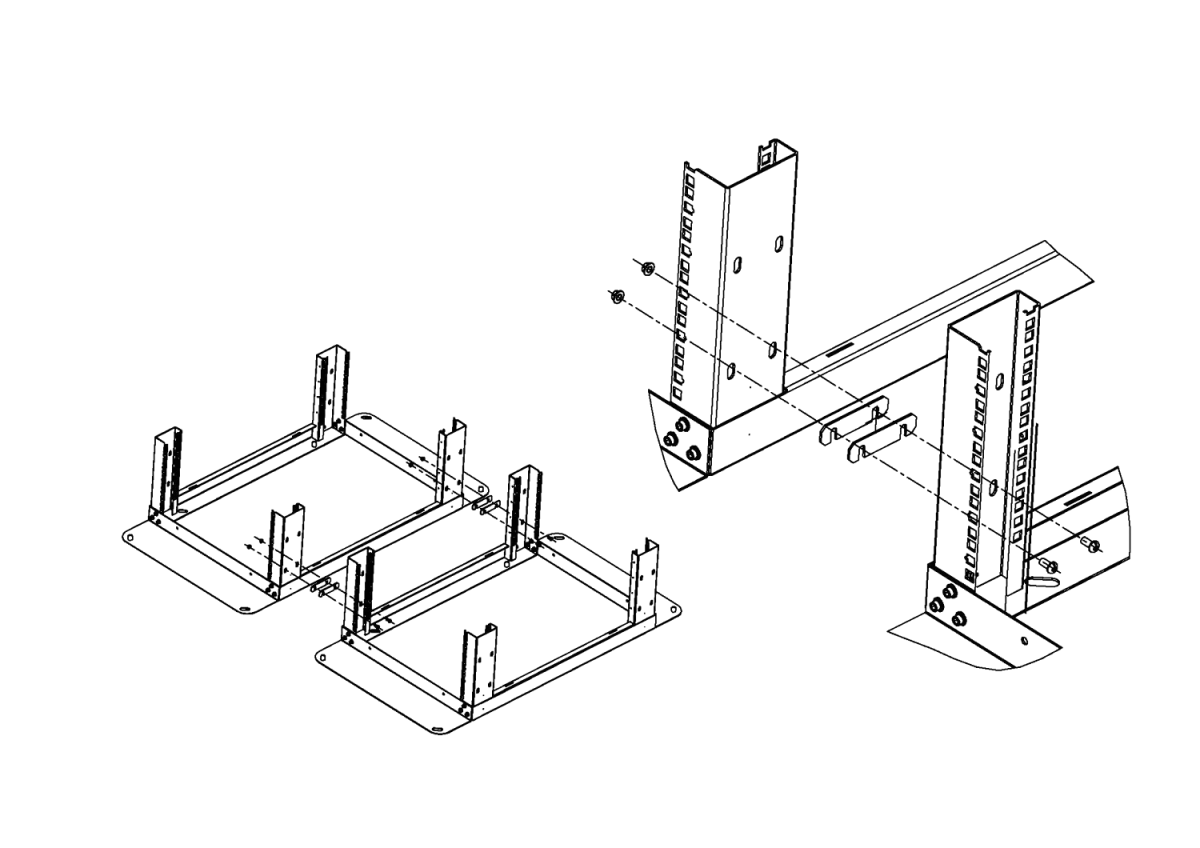 ЦМО КС-СТК Комплект соединительный для серверных и кроссовых стоек