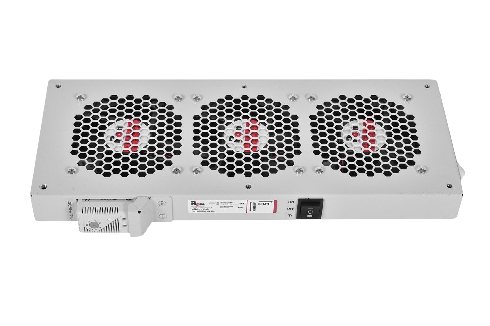 ЦМО R-FAN-3TJ-36V-48V Модуль вентиляторный, 36-48 DC, 3 вентилятора с терморегулятором, колодка