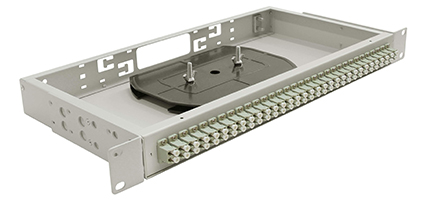 Cabeus FO-19-32SC-T Кросс оптический стоечный, 19, до 32 портов SC(DLC), сплошная панель, серый
