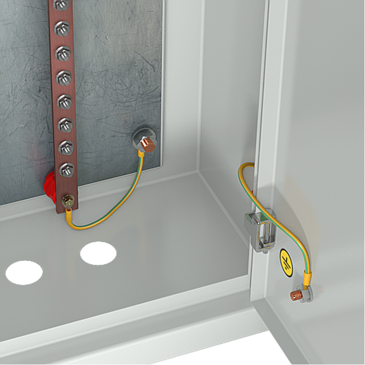 Cabeus CGB-ЯГЗШ-20-8.80 Ящик ГЗШ 20 подключений, 8х80 мм (ВхШхГ 400х310х220 мм), 1755А, IP31, цвет серый Ral 7035