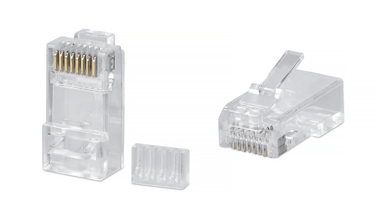 Cabeus 8P8C-C6-TWP Коннектор RJ-45 под витую пару, категория 6 (50 µ"/ 50 микродюймов)