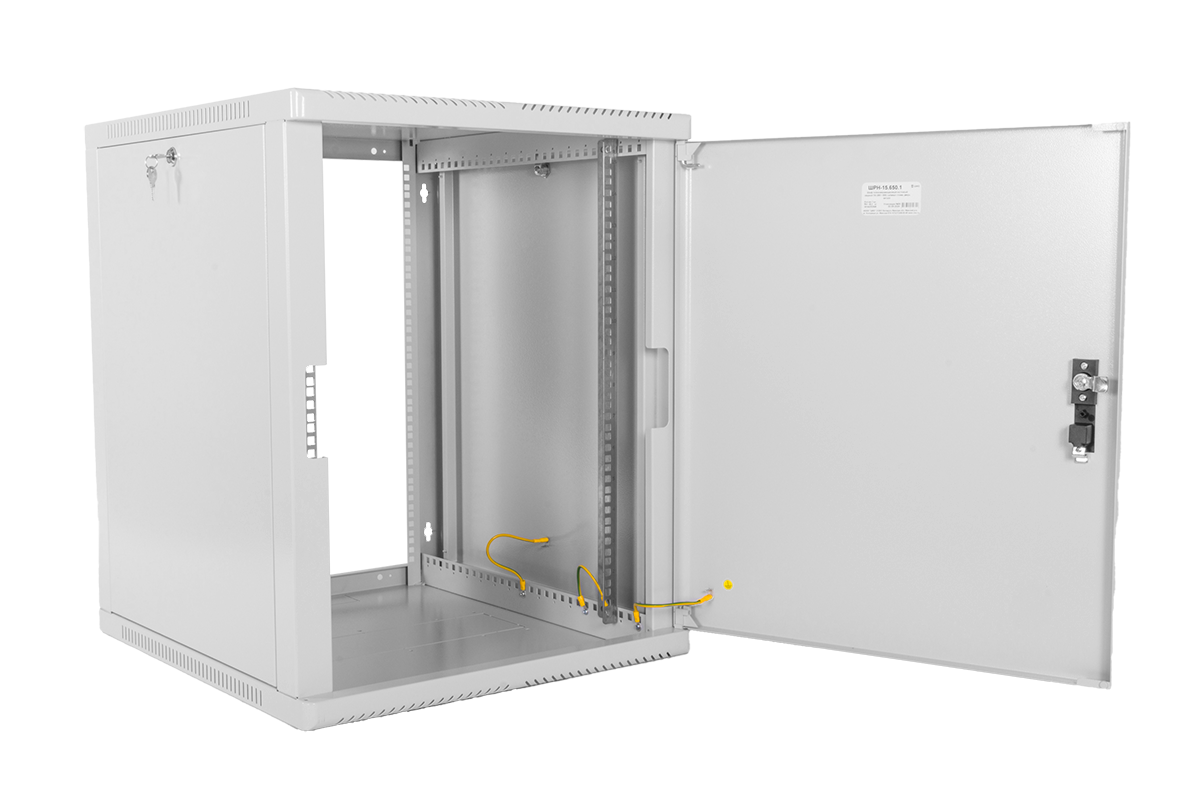 ЦМО ШРН-15.650.1 Шкаф телекоммуникационный настенный 15U (600х650) дверь металл, ШРН-15.650.1