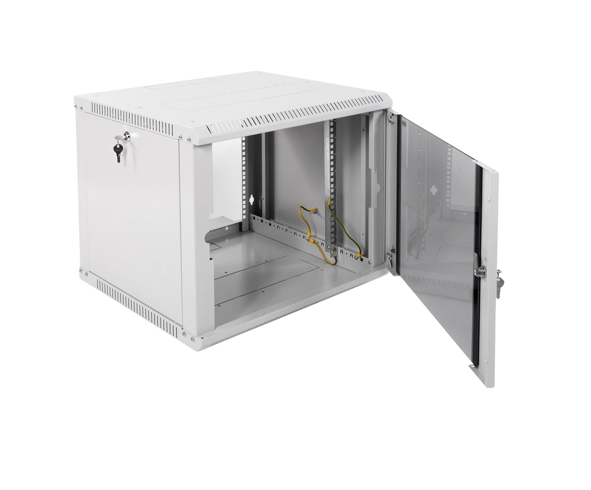 ЦМО ШРН-Э-9.500 Шкаф телекоммуникационный настенный разборный 9U (600х520) дверь стекло, ШРН-Э-9.500