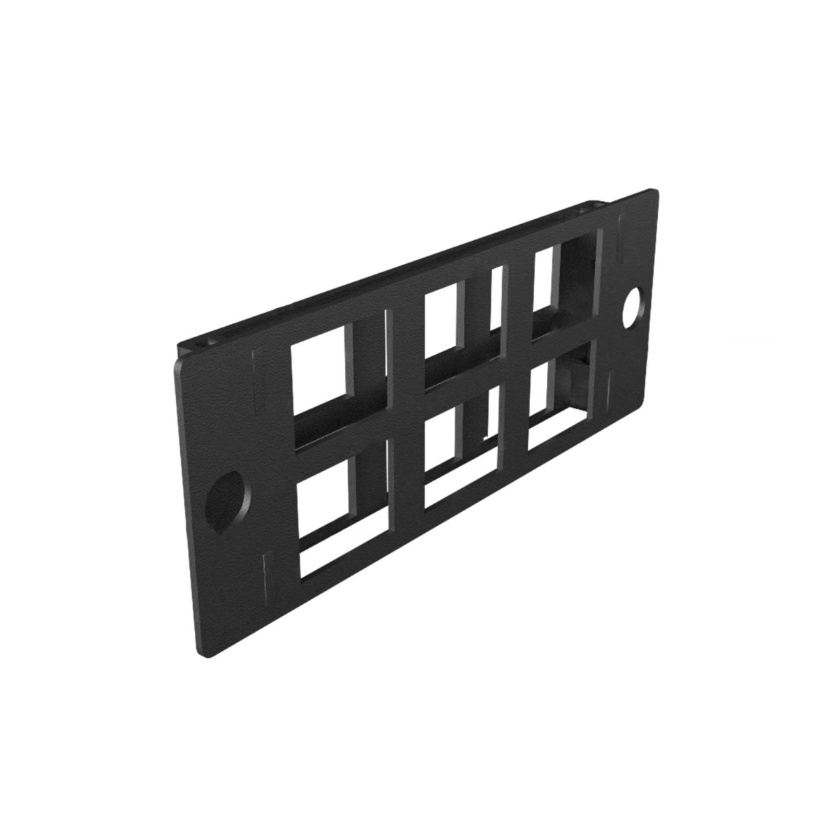 Cabeus FO-FP-6KJ-BK  Сменная планка для установки 6 keystone модулей для оптического кросса