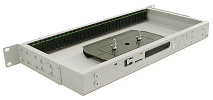 Cabeus FO-19-32DSC-T Кросс оптический стоечный, 19, до 32 портов DSC(QLC), сплошная панель, серый