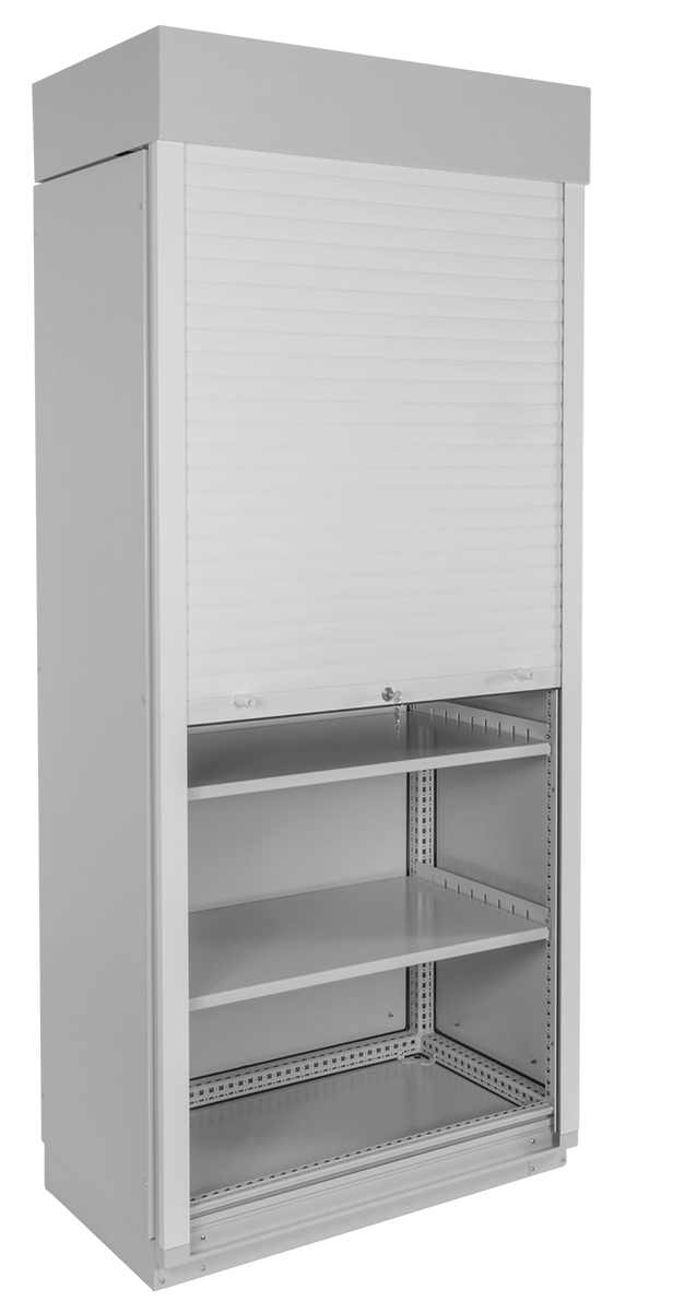 Корпус промышленного шкафа (В2000×Ш1000×Г500) EMS, передняя дверь роллета/рольставни, EMS-0-20.10.5-RA0AN-1