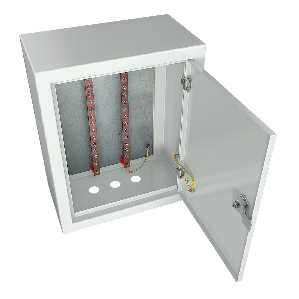 Cabeus CGB-ЯГЗШ-20-8.80 Ящик ГЗШ 20 подключений, 8х80 мм (ВхШхГ 400х310х220 мм), 1755А, IP31, цвет серый Ral 7035
