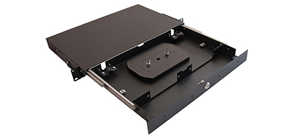 Cabeus ODF-19-2FP-16FC/ST/SC-K-BK-T Кросс оптический стоечный выдвижной, с замком, 19, до 16 портов, черный