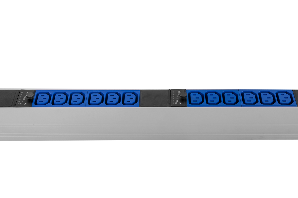 Верт блок розеток Rem-2MC, монит, измер, управл, 3×16A, авт, 36C13, 1820мм, шнур 3м IEC309, R-2MC3-3x16-36xC13-MCL-1820-3-3PN