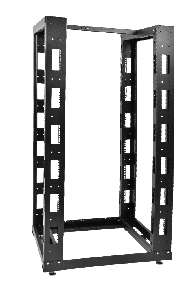 ЦМО СТК-24.2-9005 Стойка телекоммуникационная универсальная 24U двухрамная, цвет черный, СТК-24.2-9005