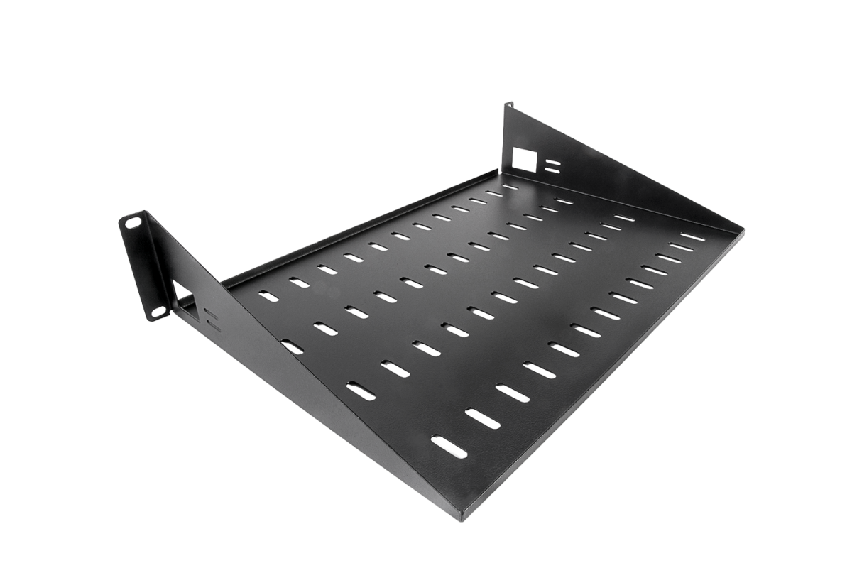 ЦМО МС-30-9005 Полка перфорированная консольная 2U, глубина 300 мм, цвет черный, МС-30-9005                           &n