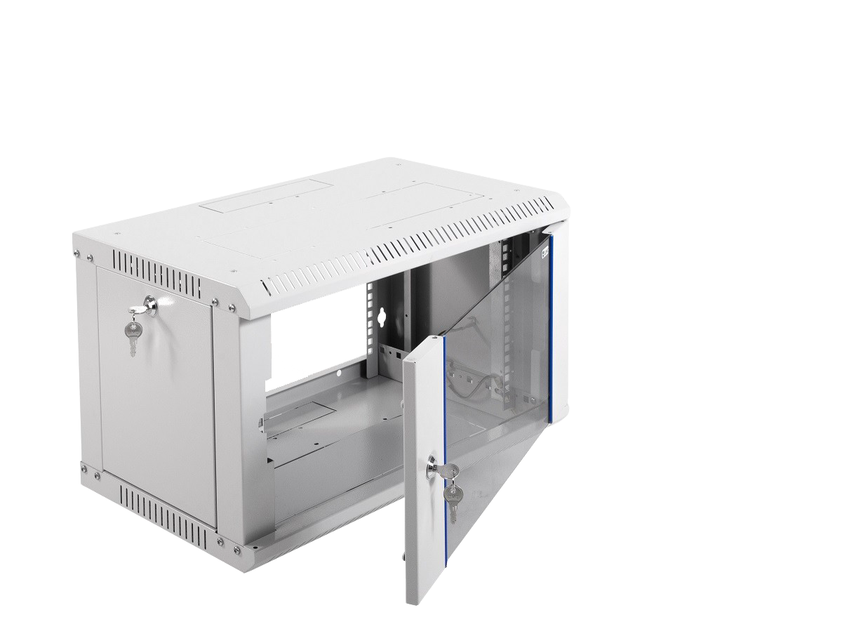 ЦМО ШРН-Э-6.350 Шкаф телекоммуникационный настенный разборный 6U (600х350) дверь стекло, ШРН-Э-6.350
