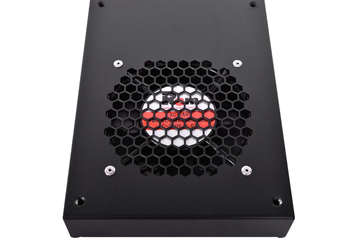 ЦМО R-FAN-2J-9005 Модуль вентиляторный, 2 вентилятора, колодка, чёрный