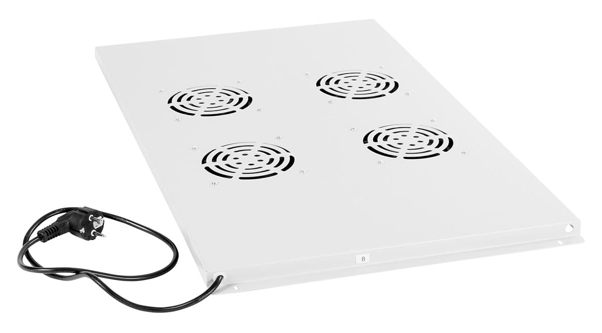 Cabeus TRAY-100 Модуль вентиляторный с 4-я вентиляторами для установки в напольные шкафы серии SH-05C, ND-05C глубиной 1000мм