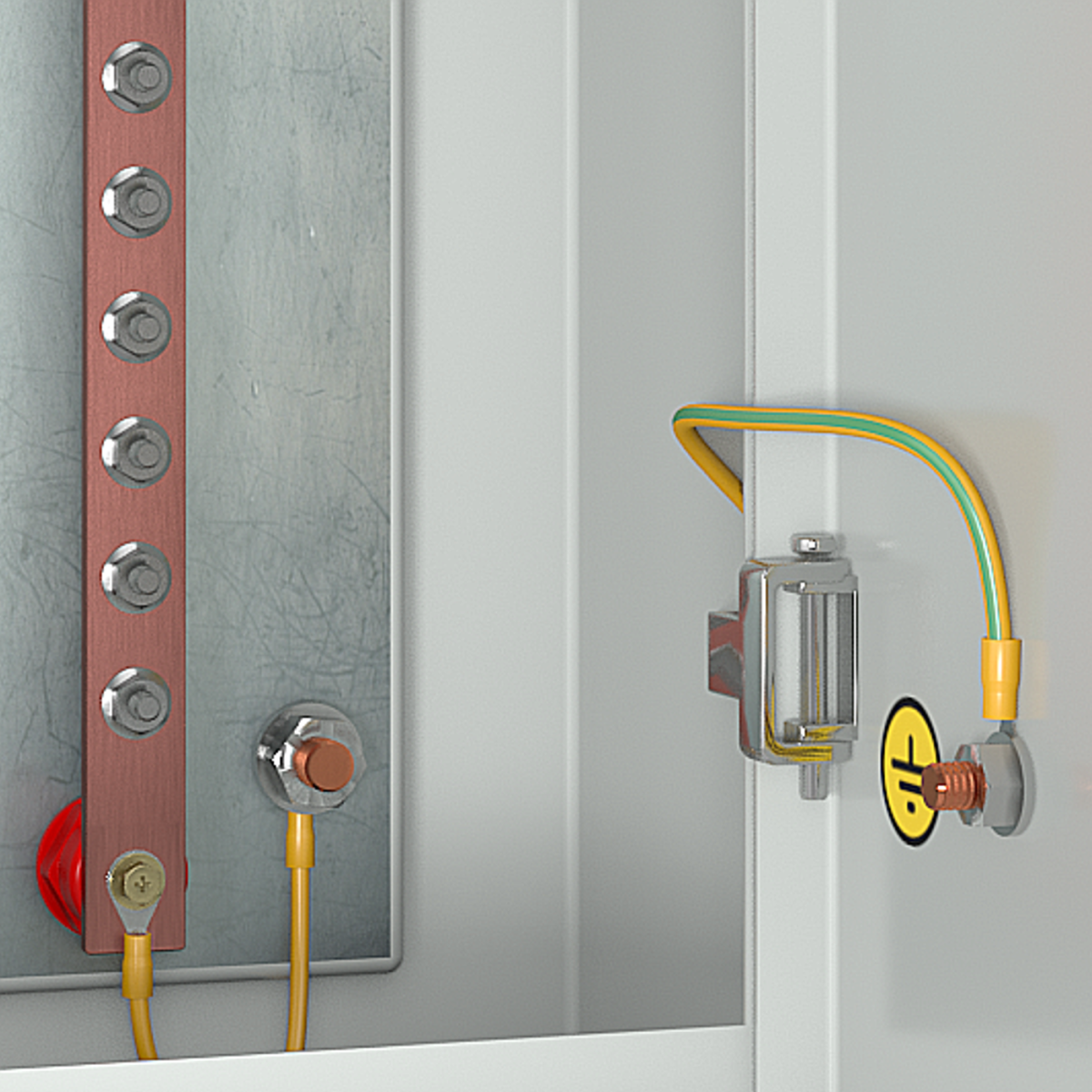 Cabeus CGB-ЯГЗШ-10-6.60 Ящик ГЗШ 10 подключений, 6х60 мм (ВхШхГ 400х310х220 мм), 960А, IP31, цвет серый Ral 7035