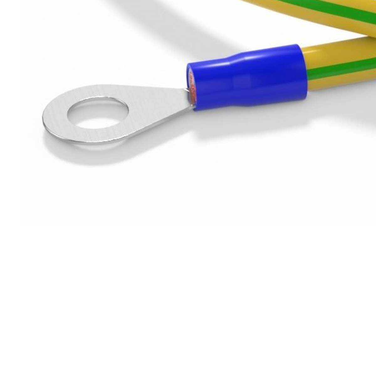 Cabeus GrW-2,5-3000 Провод заземления для 19 дюймового монтажного оборудования 3 м сечение 2,5 мм2 оконцованный клеммы М6-М6