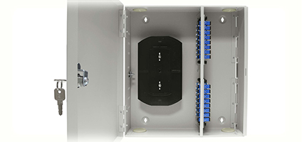 Cabeus FO-WL-32/48-48FC/ST/SC-6FP-K-T Кросс оптический настенный, до 48 портов, серый