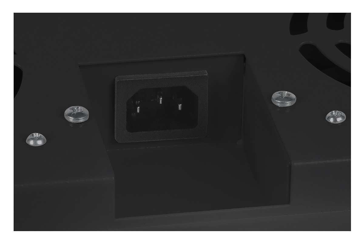 Cabeus TRAY-60-BK Модуль вентиляторный с 4-я вентиляторами для установки в напольные шкафы серии SH-05C, ND-05C глубиной 600мм, цвет черный (RAL 9004)