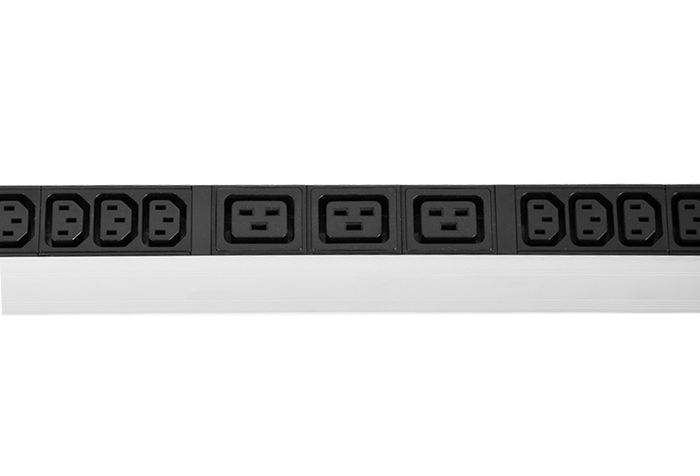 Верт блок розеток Rem-16, 1×16A, выкл, 36C13, 6C19, 1420мм, 33-48U, вход C20, R-16-36C13-6C19-V-1420