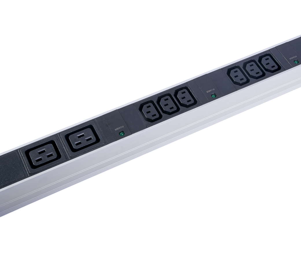 Верт блок розеток Rem-2MC, монит, управл, 1×32А, авт, 4×2S, 4×3C13, 2×2C19, 1820мм, колодка, R-2MC3-32-4x2S-4x3C13-2x2C19-A-1820-K