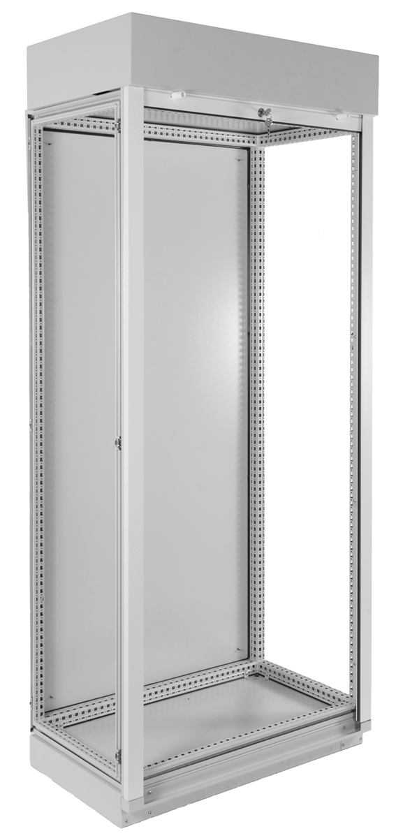 Корпус промышленного шкафа (В2000×Ш1000×Г500) EMS, передняя дверь роллета/рольставни, EMS-0-20.10.5-RA0AN-1
