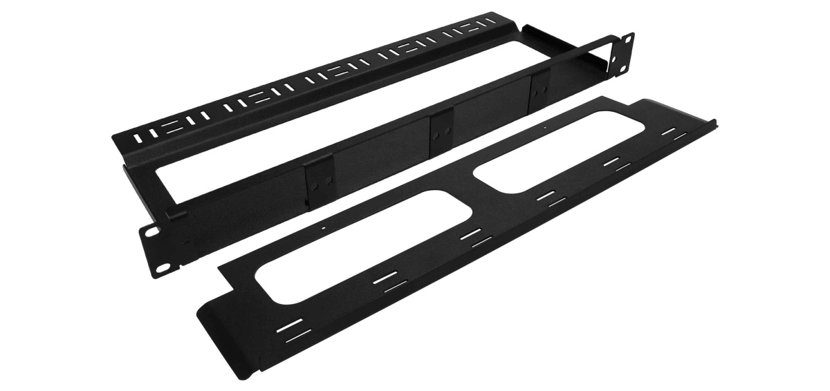 Cabeus FO-19-4K-S-1U-BK-T Кроссовая стоечная панель, 19", до 4 кассет/модулей, с полкой и задним кабельным организатором (пустая), черная