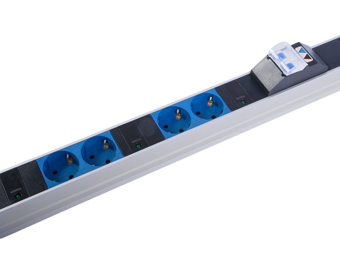 Верт блок розеток Rem-2MC, монит, управл, 1×32А, авт, 4×2S, 4×3C13, 2×2C19, 1820мм, колодка, R-2MC3-32-4x2S-4x3C13-2x2C19-A-1820-K