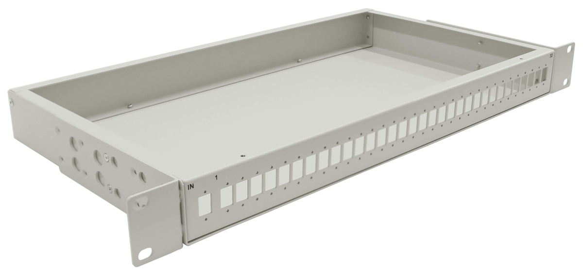 Cabeus FO-19-32SC-SPL-T Кросс оптический стоечный, 19, под сплиттер 1x32, серый
