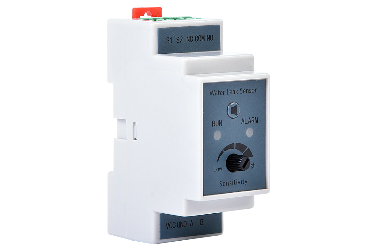 Модуль обнаружения протечки R-WL-1S, реле NO/NC + Modbus, установка на DIN-рейку, питание 10-30 VDC, R-WL-1S