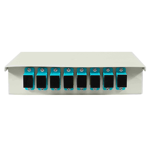 Cabeus FO-WL-8-SC/DLC-L-T Кросс оптический настенный, до 8 портов SC(DLC), ложемент - 1шт., серый