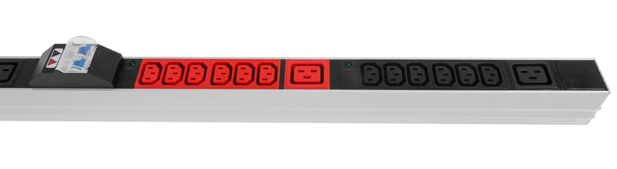 Верт блок розеток Rem-3×32, 3×32A, 6 авт, инд, 36C13, 6C19, 1820мм, шнур 3м IEC309, R-3x32-36C13-6C19-A-I-1820-3-3PN