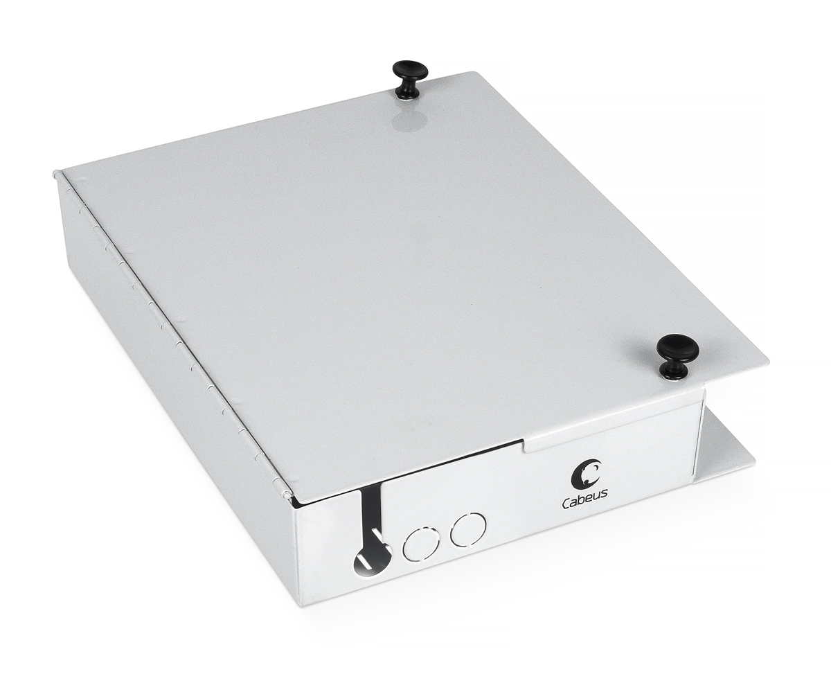 Cabeus JJT-16-ST Бокс оптический настенный на 16 ST со сплайс пластиной и КДЗС (без пигтейлов и проходных адаптеров)