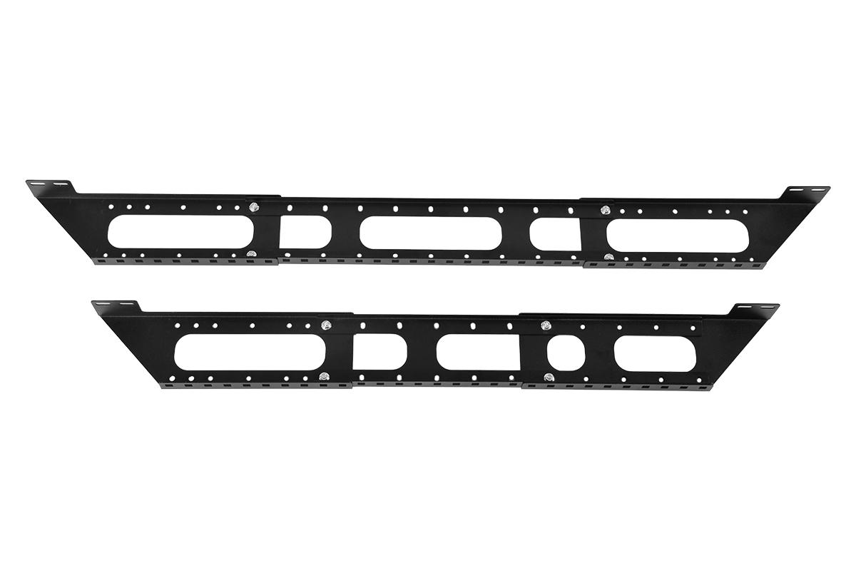 Комплект кронштейна для крепления горизонтального кабельного лотка на крыши шкафа ШТК-СП, КЛГ-ШТК-СП-9005