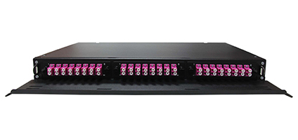 Cabeus ODF-19-3FP-24FC/ST/SC-S-BK-T Кросс оптический стоечный выдвижной, 19, до 24 портов, черный