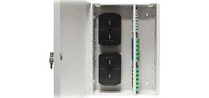 Cabeus FO-WL-144-144FC/ST/SC-9FP-K-T Кросс оптический настенный, до 144 портов, серый