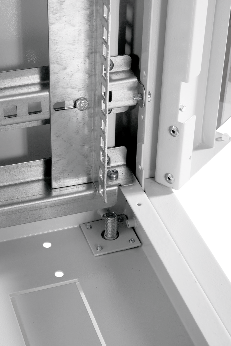 Шкаф телекоммуникационный напольный ЦМО ШТК-Э, IP20, 42U, 1987х600х800 мм (ВхШхГ), дверь: стекло, задняя дверь: металл, боковая панель: сплошная, разборный, цвет: серый, (ШТК-Э-42.6.8-13АА)