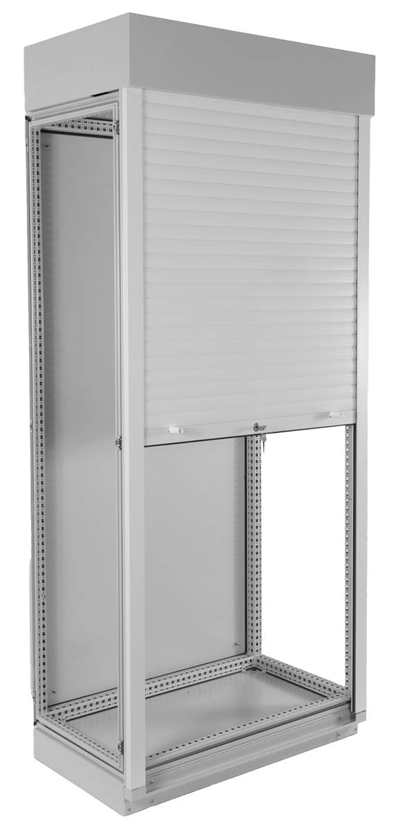 Корпус промышленного шкафа (В2000×Ш1000×Г500) EMS, передняя дверь роллета/рольставни, EMS-0-20.10.5-RA0AN-1