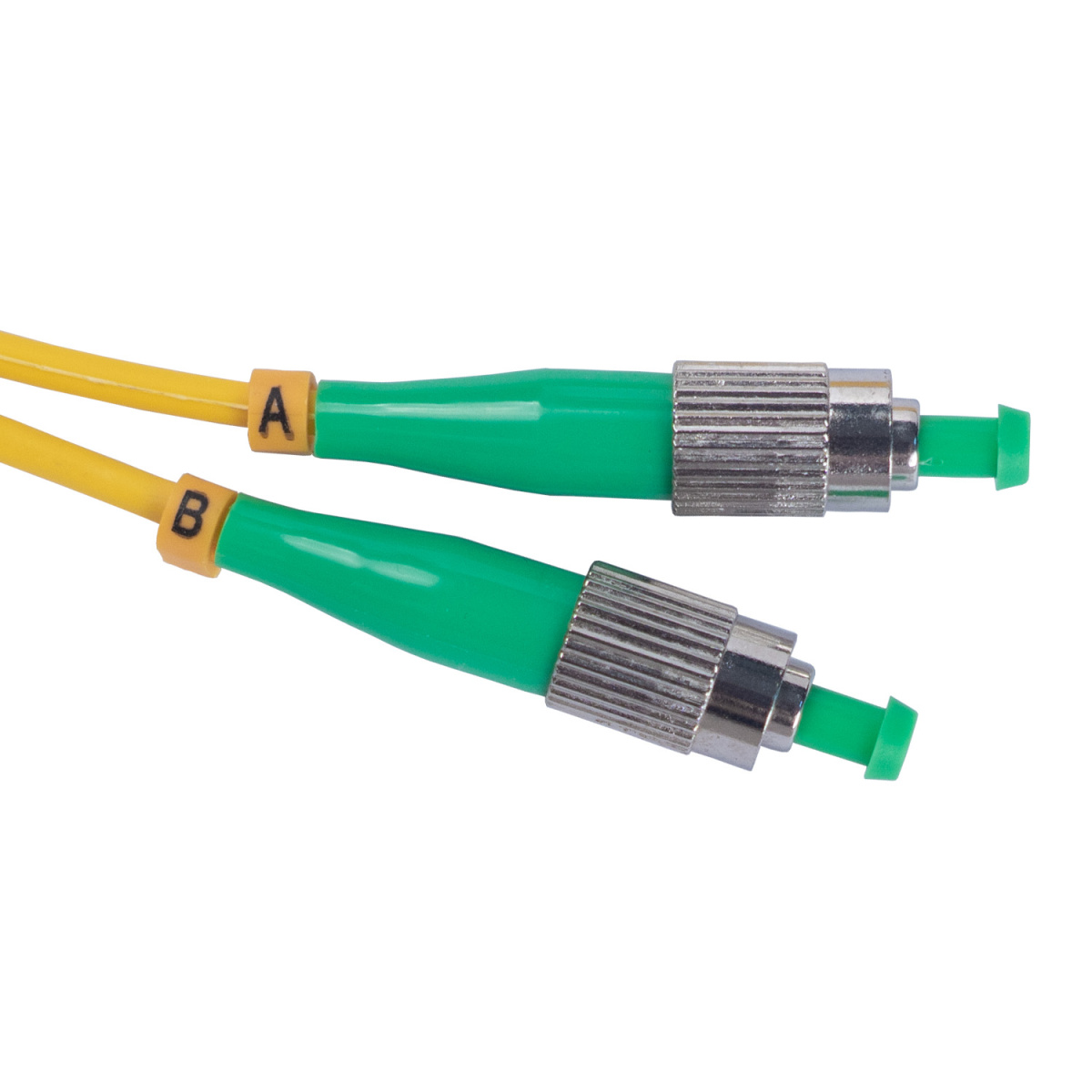 Cabeus FOP(d)-9-FC/APC-LC/APC-0,5m Шнур оптический duplex FC/APC-LC/APC 9/125 sm 0,5м LSZH