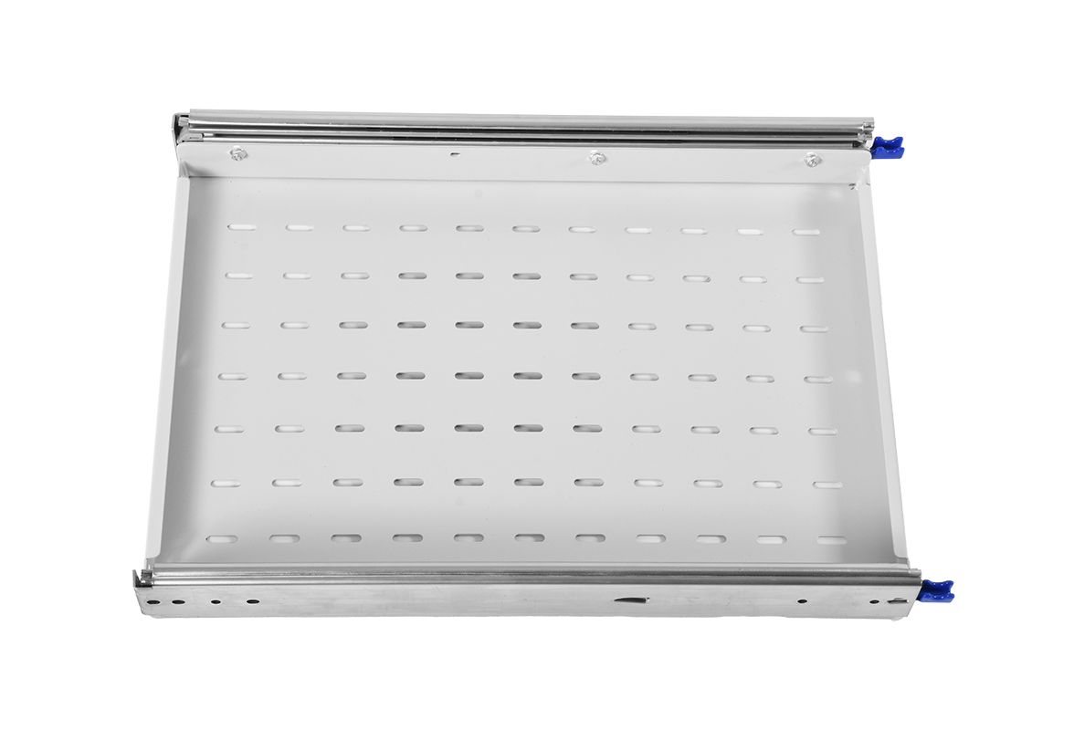 Полка усиленная с телескопическими направляющими грузоподъёмностью 150 кг, глубина 620 мм, ТСВ-62У