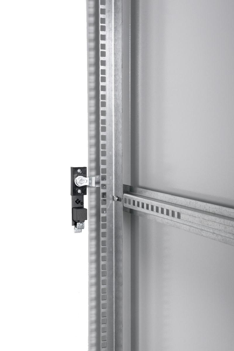 Шкаф телекоммуникационный напольный ЭКОНОМ 42U (800 × 800) дверь перфорированная 2 шт., ШТК-Э-42.8.8-44АА