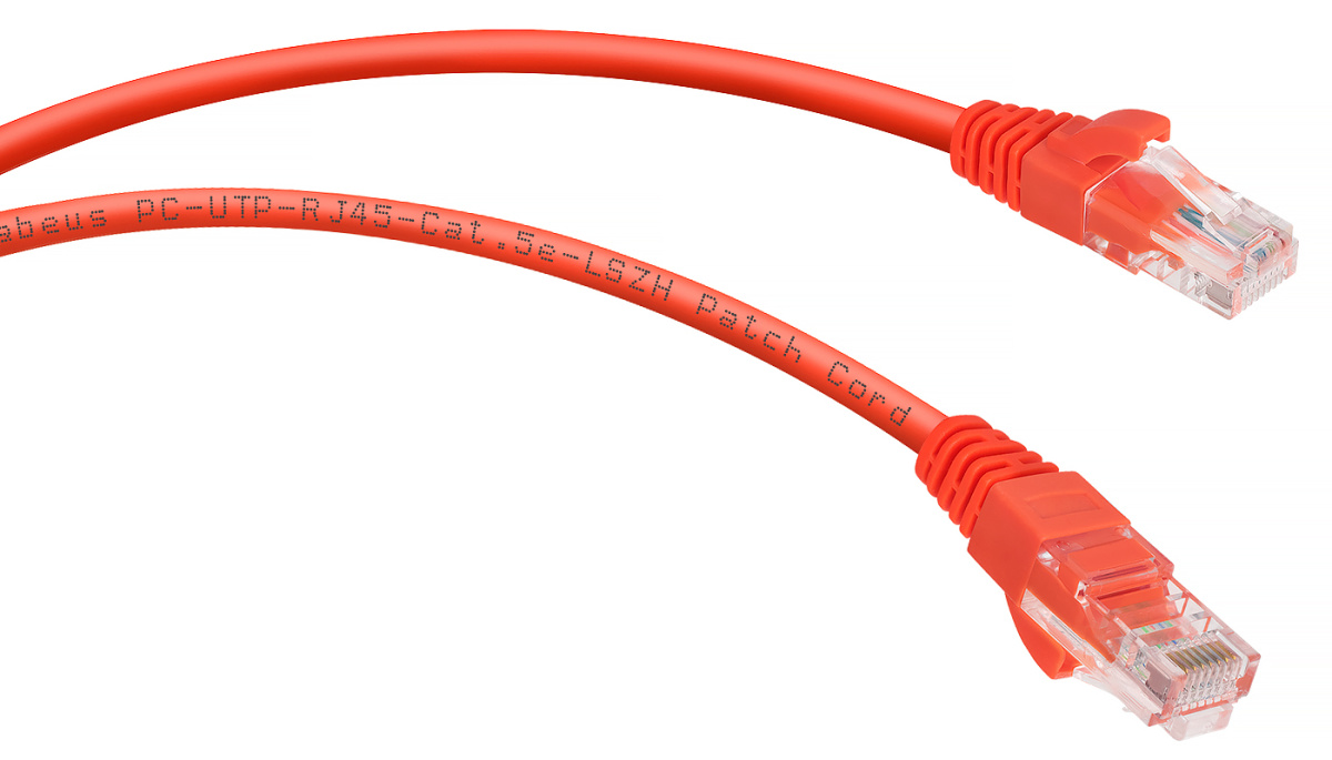 Cabeus PC-UTP-RJ45-Cat.5e-0.15m-RD-LSZH Патч-корд U/UTP, категория 5е, 2xRJ45/8p8c, неэкранированный, красный, LSZH, 0.15м
