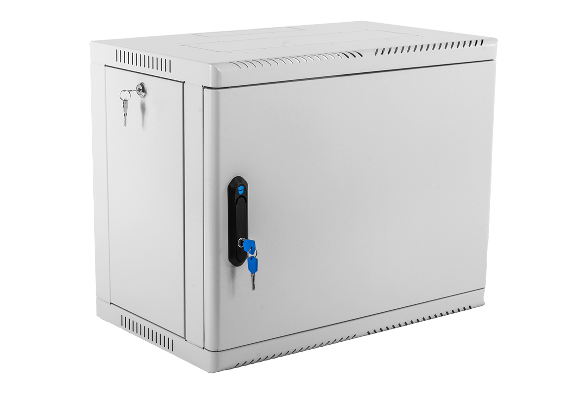 Шкаф телекоммуникационный настенный сварной 9U (600 × 360) съёмные стенки, дверь металл, ШРН-9.350.1